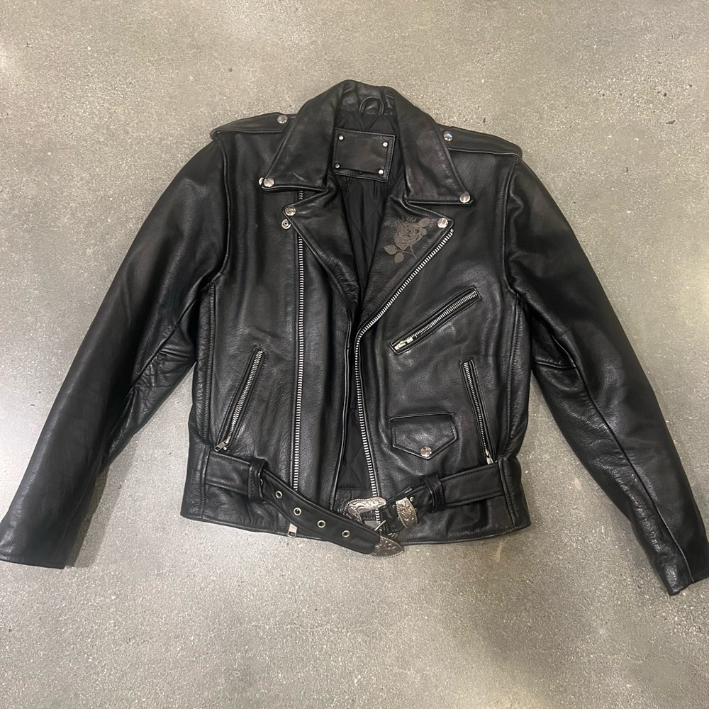 For love & Lemons X Understated leather jacket